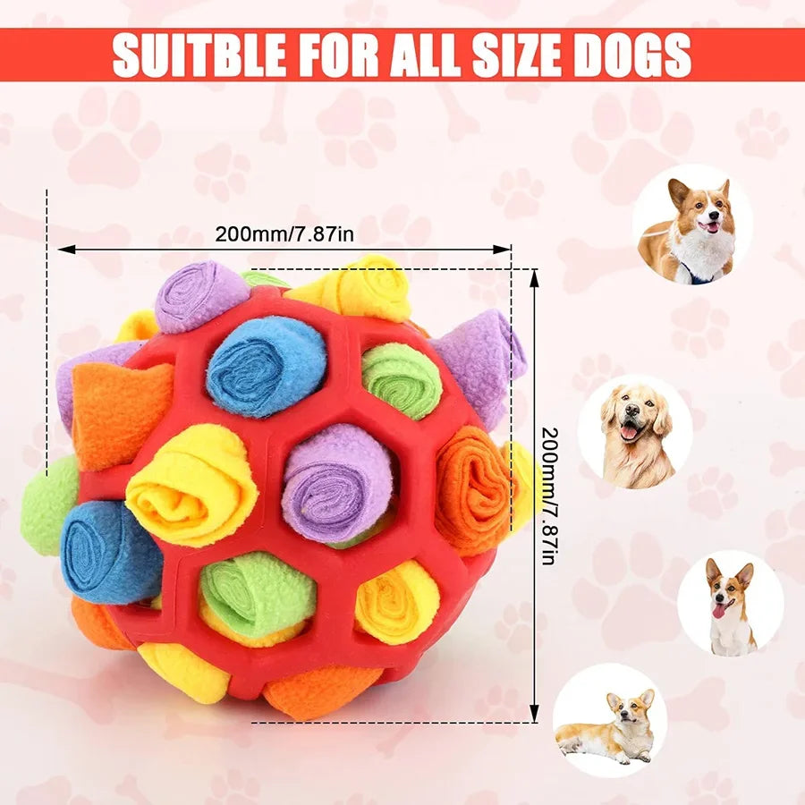 Unleash Your Pup's Inner Detective with Our Interactive Snuffle Ball! 🐾💖 Perfect for Smell Training & Foraging Fun!