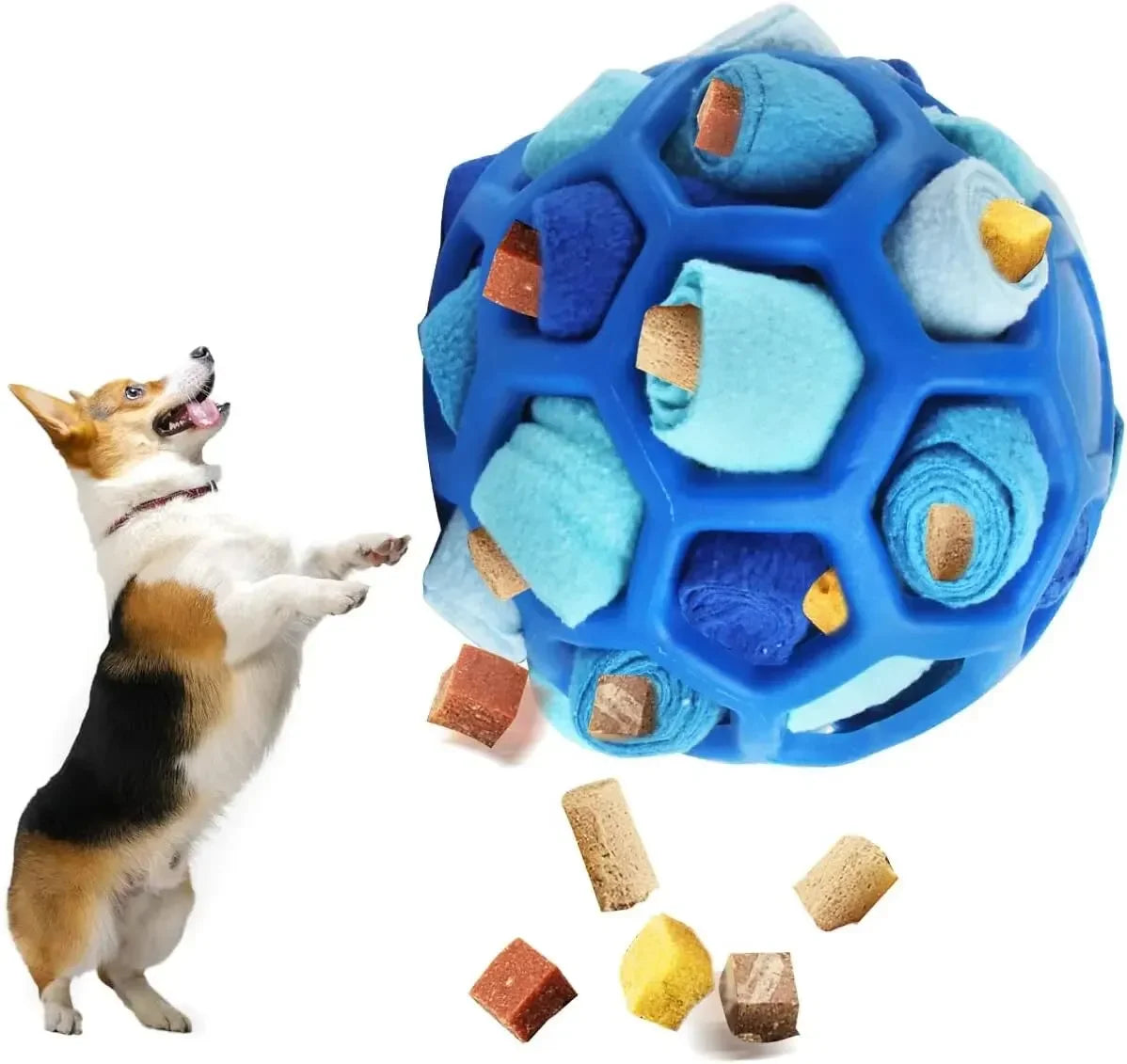 Unleash Your Pup's Inner Detective with Our Interactive Snuffle Ball! 🐾💖 Perfect for Smell Training & Foraging Fun!