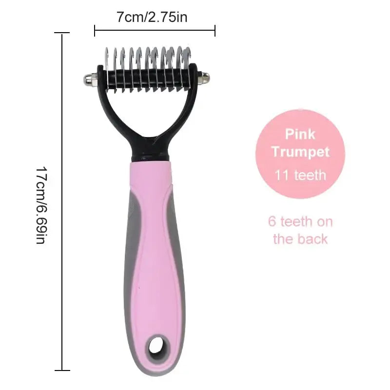 Dog Grooming Hair Removal Tool - Double Sided - Pet Supplies & Tools