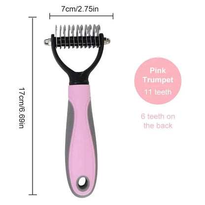 Dog Grooming Hair Removal Tool - Double Sided - Pet Supplies & Tools