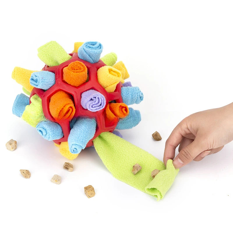 Unleash Your Pup's Inner Detective with Our Interactive Snuffle Ball! 🐾💖 Perfect for Smell Training & Foraging Fun!