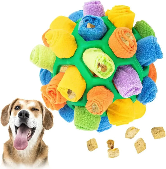 Unleash Your Pup's Inner Detective with Our Interactive Snuffle Ball! 🐾💖 Perfect for Smell Training & Foraging Fun!