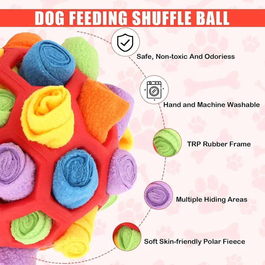 Unleash Your Pup's Inner Detective with Our Interactive Snuffle Ball! 🐾💖 Perfect for Smell Training & Foraging Fun!